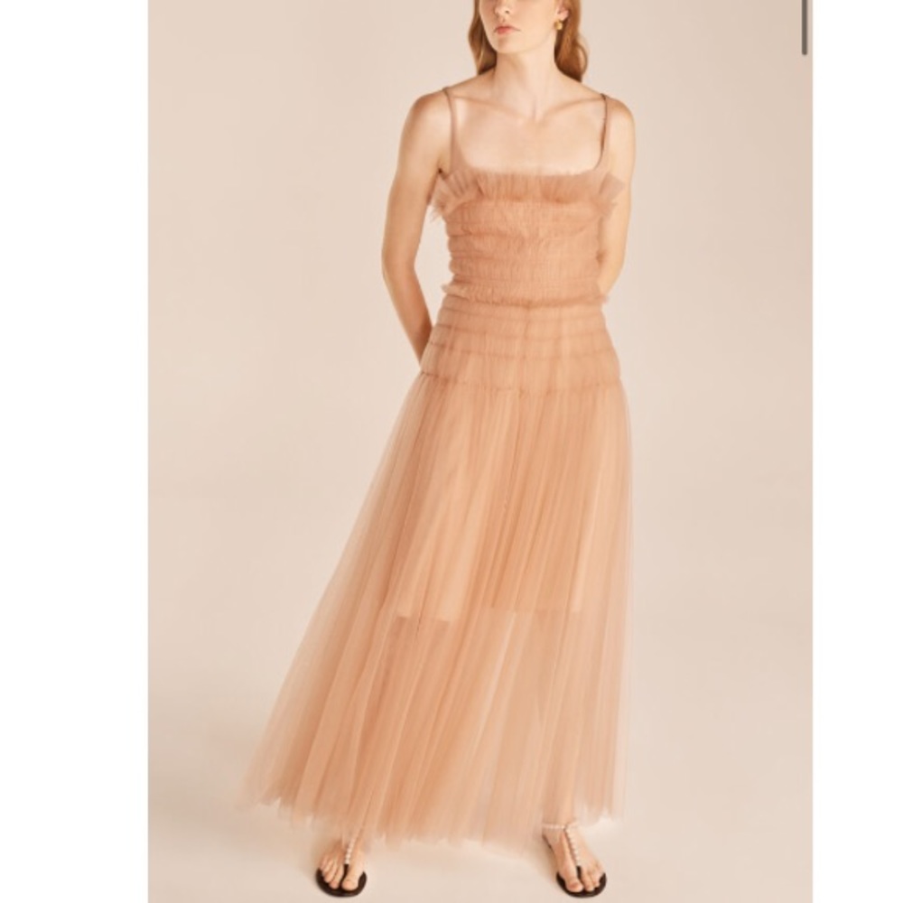 Rebecca Taylor Nude Tulle Dress